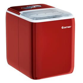Portable Electric Ice Cube Maker 2.6L-Red
