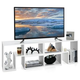 3 Pieces Convertible TV Stand for TVs up to 65 Inches-White