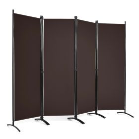 4 Panel Wall Privacy Screen Protector for Home-Coffee