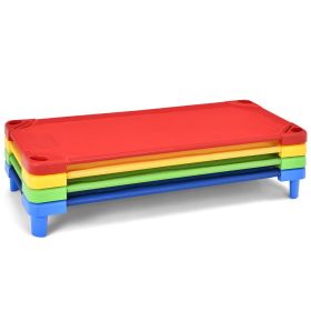 Stackable Kids Nap Cot with Easy Lift Corner