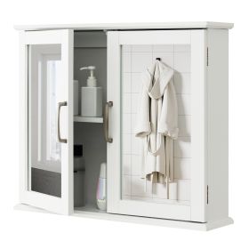 Wall-mounted Bathroom Mirror Cabinet for Bathroom Living Room-White