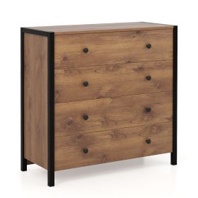 Wooden Storage Dresser for Bedroom Living Room Hallway-Oak