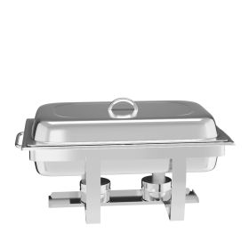 2 Pack 9L Stainless Steel Food Warmers Set with 4 Half Size Pans