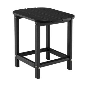 Weather-Resistant HDPE Adirondack Table Side Table-Black