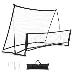 Soccer Trainer Portable Soccer Rebounder Net with Carrying Bag
