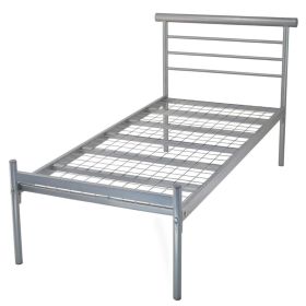 Contract Mesh Silver Metal Bed Frame - 2ft6 Small Single