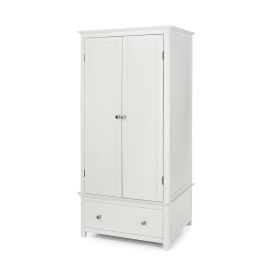 Nairn 2 Door 1 Drawer Wardrobe - White