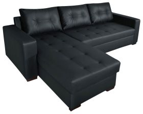 Onix Leather Corner Sofa Bed