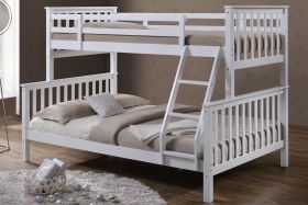 Oscar White Wooden Triple Sleeper Bunk Bed