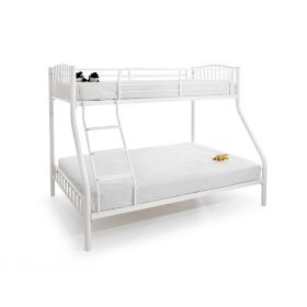 Oslo Triple Sleeper Metal Bunk Bed - White