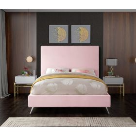 Jelson Plush Velvet Bed - Pink in 5 Sizes