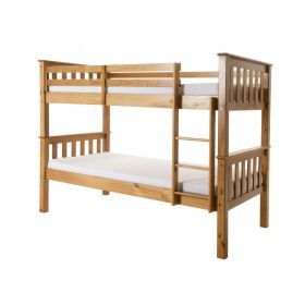 Versatile Sleeping Solution Oroville Bunk Bed Split into Two Single Beds - Pine Antique Finish