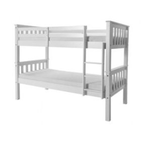 Versatile Sleeping Solution Oroville Bunk Bed Split into Two Single Beds - White Finish
