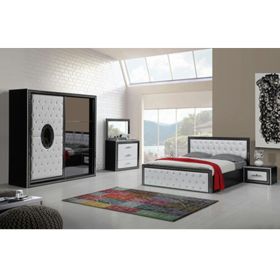 Winchester Stylish Design Bedroom Set - Black and White