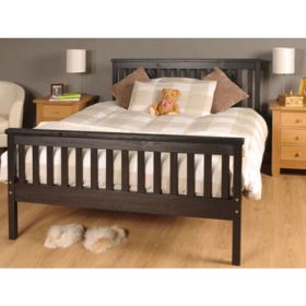 Atlantis Wooden 4FT6 Double Bed Frame with Mattress Option - Chocolate