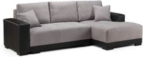 Multifunctional Milan Fabric Corner Sofa and Sofa Bed with Storage - Two Colours