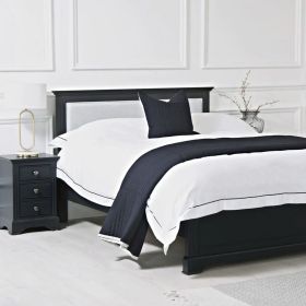 Basildon Midnight Grey Painted Double Bed Frame