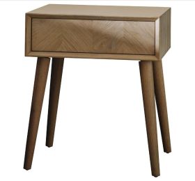 Chelmsford 1 Drawer Side Table - Oak