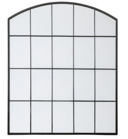 Crawley Metal Window Mirror - Black