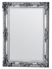 Margam Bevelled Leaner Framed Small Mirror - Silver