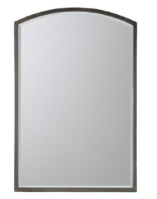 Rhyl Portrait Arch Mirror Small - Antique Silver