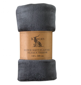 Harwich Rolled Flannel Fleece - Charcoal