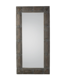 Barstow Leaner Mirror Large Washed Finish in Greywash