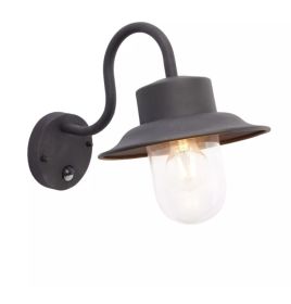 Cordova Fisherman Style Lantern with PIR Technology - Black