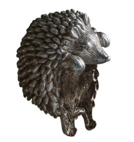 Moloke Cute Hedgehog Pot Hanger - Silver Finish