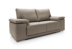 Chelmsford 2 Seater Leather Sofa - Taupe
