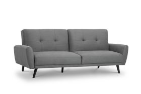Monza Grey Fabric Retro Sofa Bed