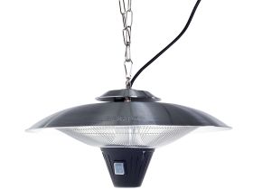 Patio Heater Silver Metal 51 cm Ceiling Mounted 1800W