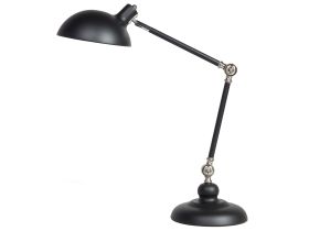 Desk Lamp Black Metal 80H cm Adjustable Arm Table Lamp 