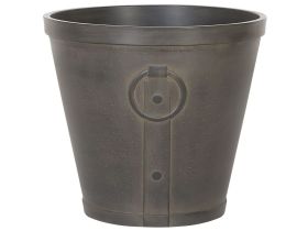 Plant Pot Planter Solid Brown Fibre Clay Outdoor Resistances 45 x 41 cm All-Weather 