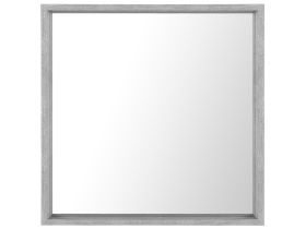 Wall Mirror Grey Synthetic Frame 50 x 50 cm Square Wall Hanging 