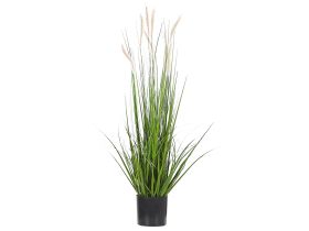 Artificial Potted Reed Plant Green and Black Synthetic Material 87 cm Grass Decoration Indoor 