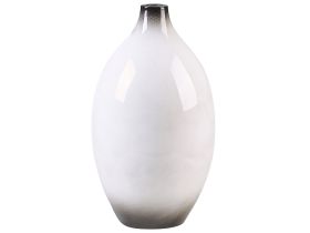 Decorative Vase Black and White 36 cm Terracotta Elegant Modern 