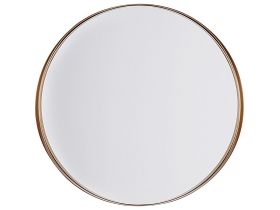 Wall Mounted Hanging Mirror Copper-Colour 40 cm Round Decorative Accent Piece 