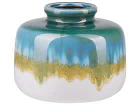 Flower Vase Multicolour Ceramic Pot Home Decoration Accessory 16 cm Modern Design 