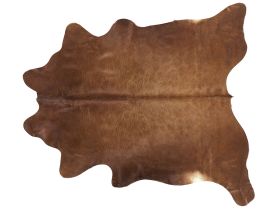 Cowhide Rug Golden Brown Cow Hide Skin Country Rustic Style Throw Brazilian Cow Hide