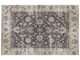 Area Rug Multicolour Polyester and Cotton 150 x 230 cm Oriental Distressed Living Room Bedroom 