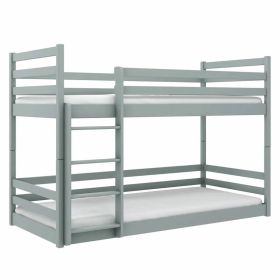 Ezekiel Jax Wooden Bunk Bed Frame - Grey
