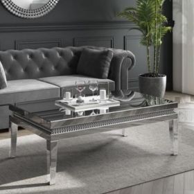 Rectangle Mirrored Coffee Table