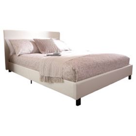 PU Leather 150cm Bed In A Box White