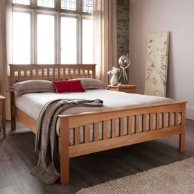 Windsor Oak Wood Bed - Kingsize 5ft