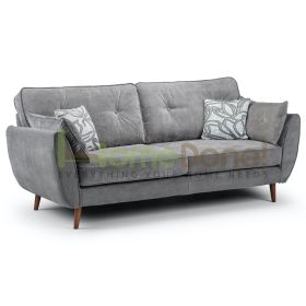 Zin Fabric 3 Seater Sofa - Grey