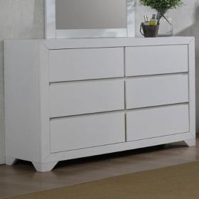 Rosamund 6 Drawer Dresser - White