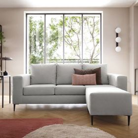 Rocky Reversible Corner Sofa - Light Grey