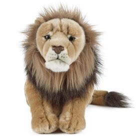 Jegrow Majestic Large Stuffed Lion Toy Soft Plush Brown