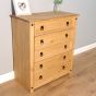 Corona Solid Pine Chest of Drawers 5 Drawer - Rustic Mexican